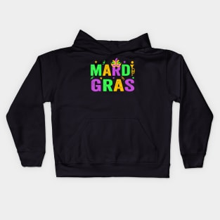 Mardi Gras  Women Men Mardi Gras Kids Mardi Gras Beads Kids Hoodie